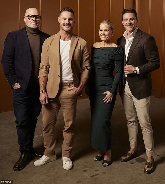 It comes just a few weeks after viewers of the Channel 9 show speculated about a feud between Palmer and the programme's newest judge, Marty Fox (pictured far right)