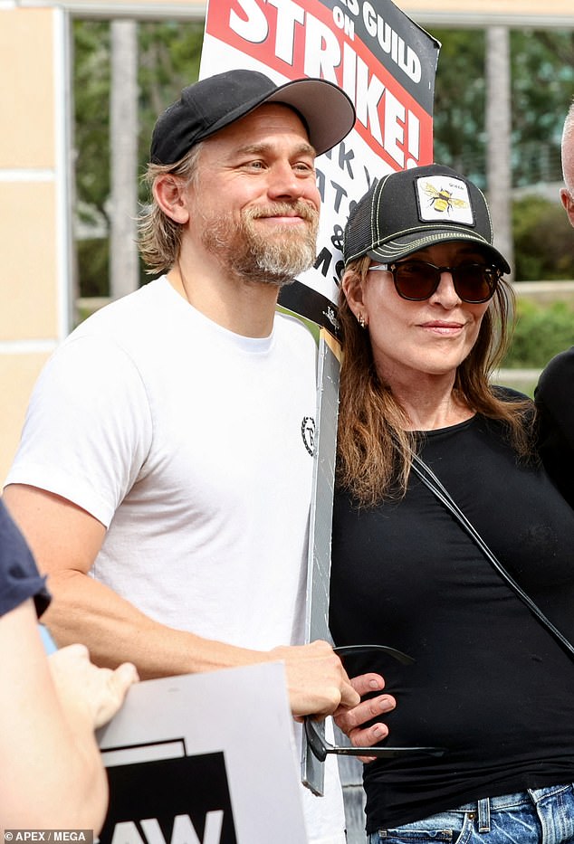 For a good cause: Hunnam, 43, and Sagal, 69, came together in support of the SAG-AFTRA strike, which has been going on for more than two months now