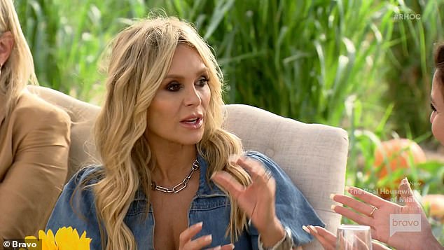 The awkward topic came up on the show while the ladies were carving pumpkins, when Tamra Judge, 56, told Beador that Kirschenheiter knew she had talked about the four-year-old incident.