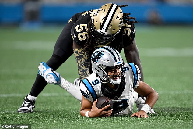 The Panthers' offensive night was marred by miscues, penalties and mental errors