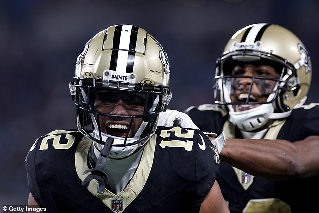 Olave finished with six catches for 86 yards as New Orleans Saints defeated Panthers 20-17