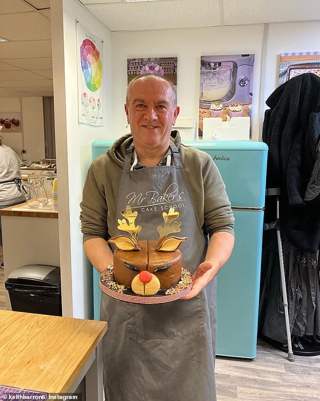 Talented baker: There are also a few Bake Off megafans in the mix, including Keith, 60, a chartered accountant who owns cookbooks written by five different former contestants