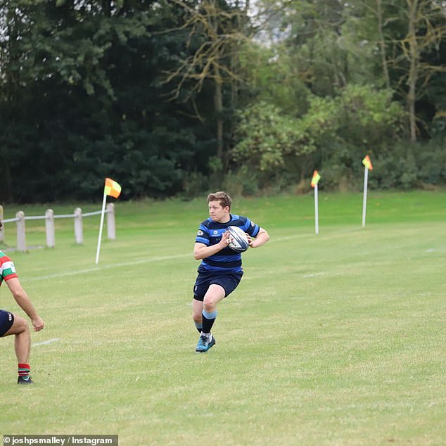 Sportsman: Josh has been playing rugby for his local team for over 15 years, and once a month he bakes lots of goodies to reward his teammates