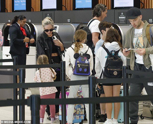 All the children had their own backpacks with items for the long flight