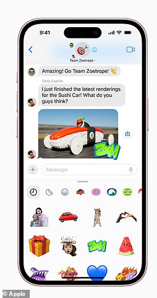 There are also new stickers for Messages