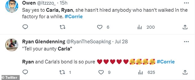 1695125511 818 Coronation Street fans think Carla and Ryan are planning an