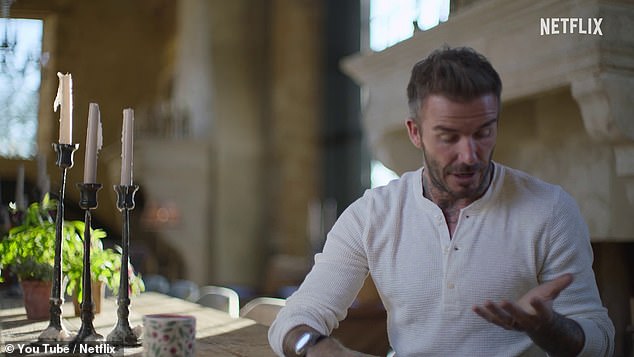 During the Netflix trailer, Beckham takes action the moment he realized he had been hit by a boot