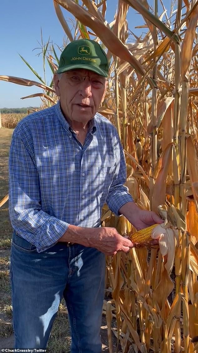 Republican Sen. Chuck Grassley of Iowa, who wears a bright green John Deere baseball cap at home, said he would never wear it in the Senate.