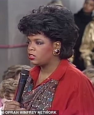 Oprah directed several questions to an agent, who spoke on Cindy's behalf.