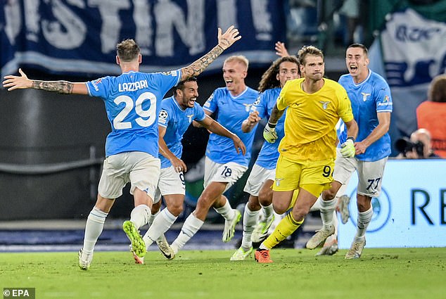 The goalkeeper ran away in triumph as the Stadio Olimpico erupted in exultation.