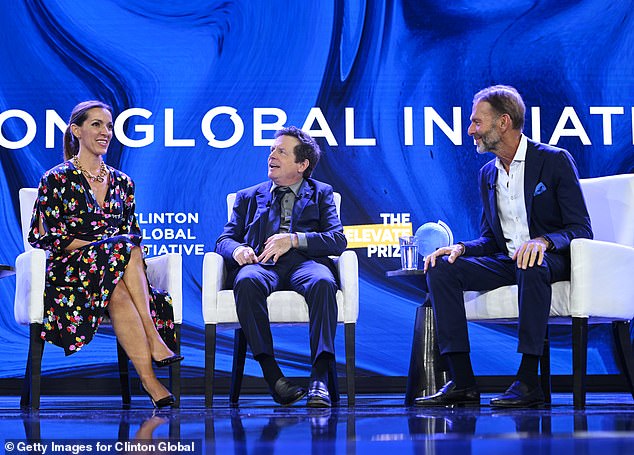 The Canadian-born star appeared on a panel alongside Carolina García Jayaram, CEO of the non-profit The Elevate Prize Foundation, and businessman Joseph Deitch.