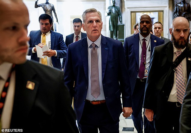 President Kevin McCarthy vowed to 'never give up'