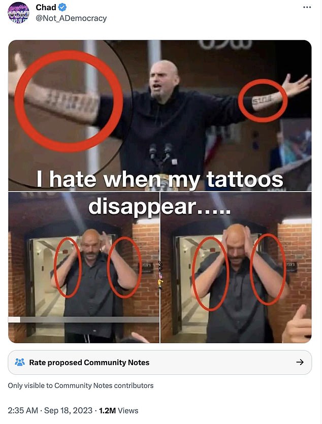 Conspiracy theorists have used doctored images and cropped screenshots to spread wild claims that Sen. Fetterman of Pennsylvania used a body double.