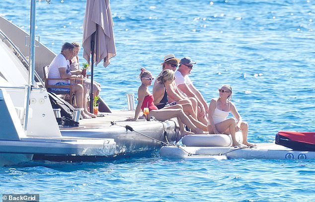 Annika Martyn, Anthony's new flame, was also spotted on the luxury pleasure boat with famous fixer Grant Vandenberg and Alan Jones' niece Tonia Taylor.