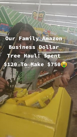 The mother of five, originally from Ohio, said her family resells the discounted products online for up to five times the original price.