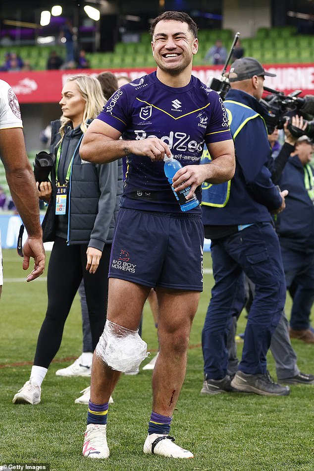 Halfback Jahrome Hughes (pictured) had to miss his side's narrow win over the Roosters last week with a calf injury, but he is a very welcome inclusion for Friday night's final.