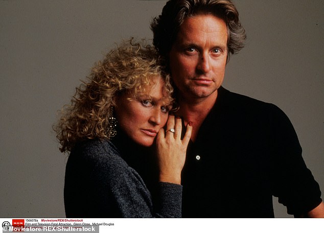 The incident bore similarities to the 1987 thriller Fatal Attraction starring Glenn Close (left) and Michael Douglas (right).