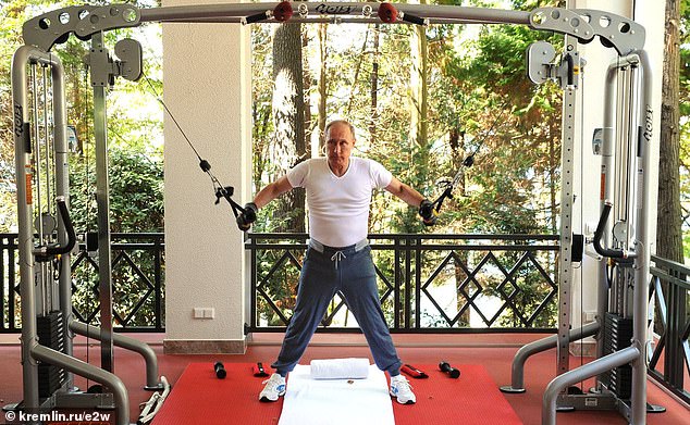 Vladimir Putin in the Bocharov Ruchei residence, Sochi, in the summer of 2015