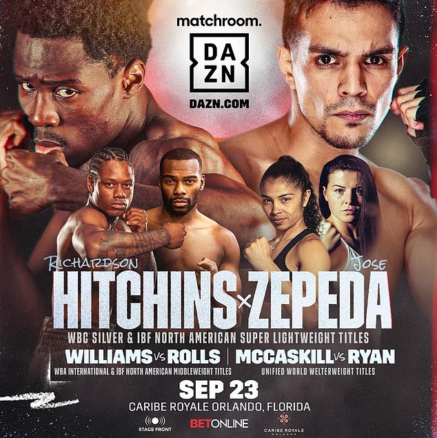 Benn will fight on the undercard Richardson Hitchins against Jose Zepeda after his timeout