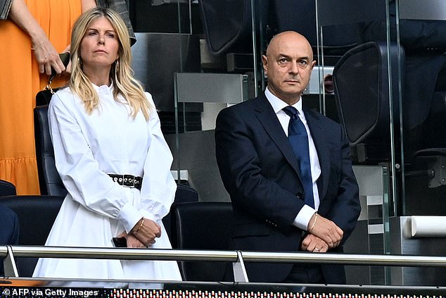 Club chairman Daniel Levy (right) claimed Spurs had a buyout clause in place during a fans forum.