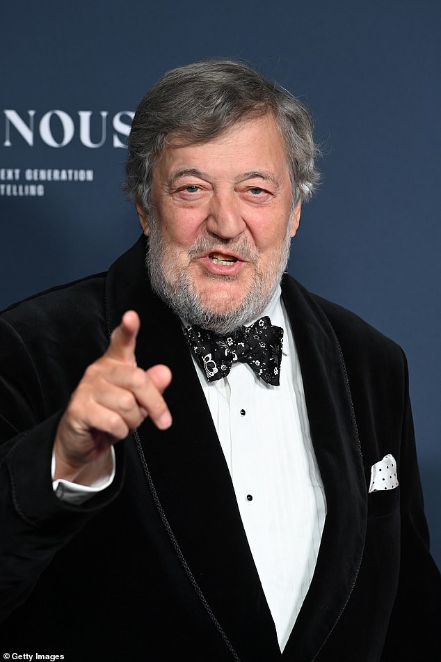 Stephen Fry attends the BFI London Film Festival Luminous Gala at the Londoner Hotel on September 29, 2022 in London