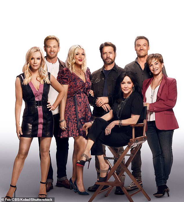 The show: Jennie Garth, Ian Ziering, Tori Spelling, Jason Priestley, Shannen Doherty, Brian Austin Green and Gabrielle Carteris in BH90210