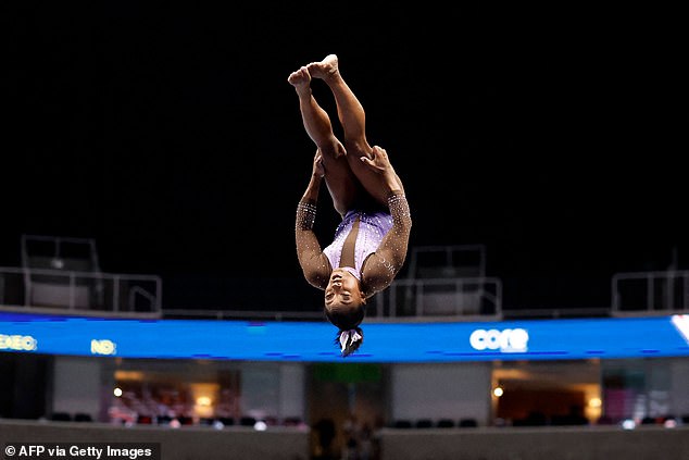 Biles performed a Yurchenko double pike on vault during the competition, which became his signature