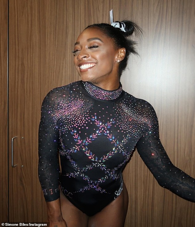 The gymnast returned to competition in August after a two-year break.