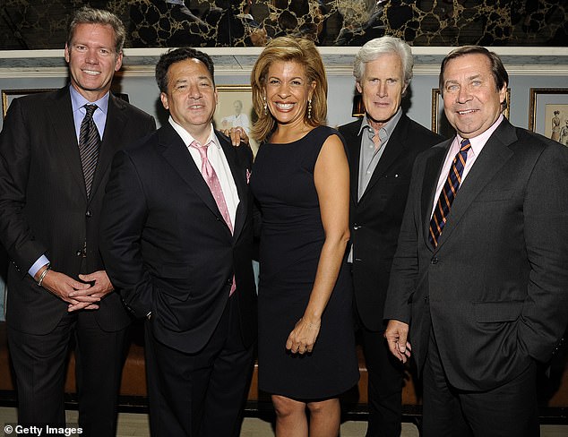 Hoda pictured with her Dateline co-stars Chris Hansen (left), Josh Macikoiewicz, Keith Morrison and Dennis Murphy at the show's 20th anniversary in 2011