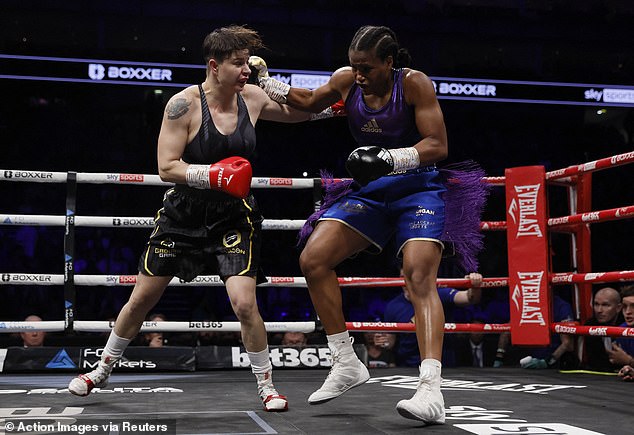 Dubois (right) is back in action at the end of the month when she headlines York Hall