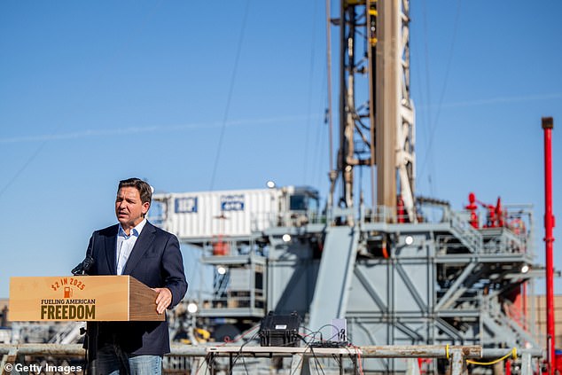 The announcement came the same day Ron DeSantis was in Texas to announce his energy policy.