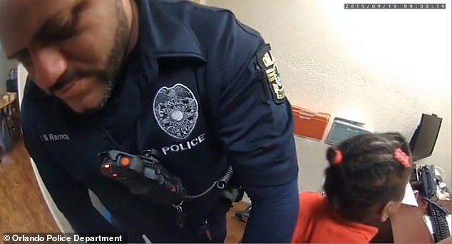 Body camera footage shows Orlando police officers arresting six-year-old Kaia Rolle, sobbing, at the Lucious and Emma Nixon Academy Charter School on September 19, 2019.