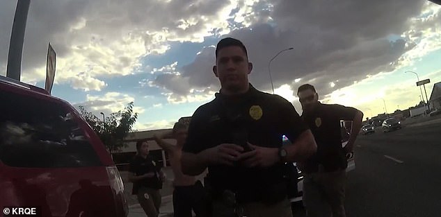 The disturbing ordeal was captured on Bernalillo police officer Jeramie Nevarez's body camera video.