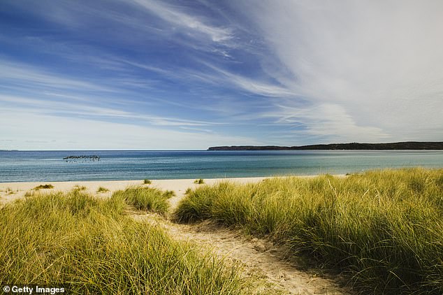 A view of idyllic Lake Michigan where Justin Ishbia is building a $44 million mega-mansion