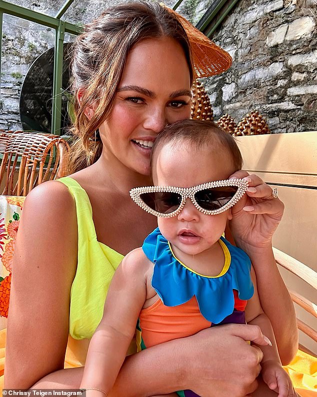 1695258118 684 Chrissy Teigen shares adorable snaps of kids Luna 7 Miles