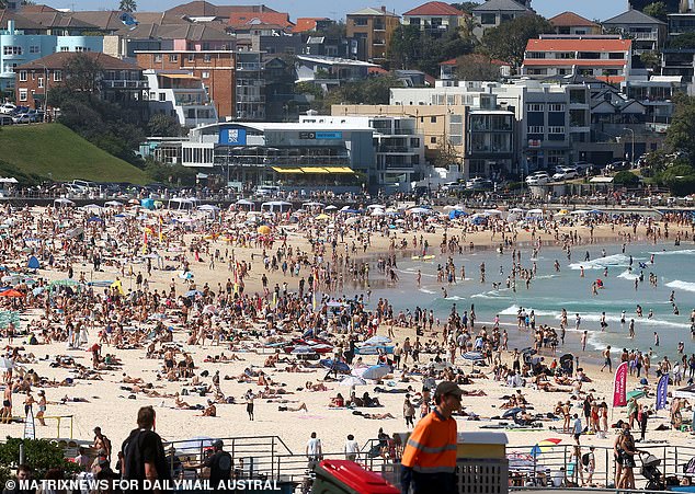 Sydney's beaches were crowded this weekend as locals tried to cool off