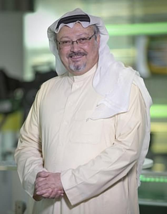 Asked about the assassination of Khashoggi (pictured), MbS said he was reforming the kingdom's security system to ensure that this kind of