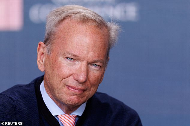 Pictured: Eric Schmidt, co-founder, Schmidt Futures;  Former CEO and Chairman of Google