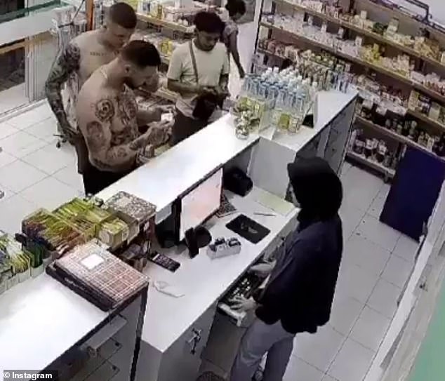 Kane Bailey, 19, and a friend, had entered the pharmacy in North Kuta on Saturday evening and began asking the clerk questions about medicines when he put four tablets in the pocket of his shorts.