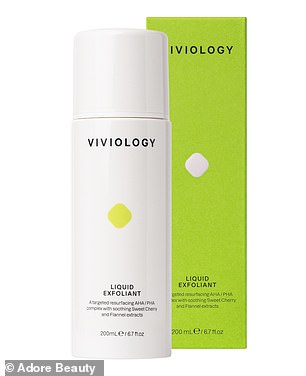 The Viviology is a targeted resurfacing AHA/PHA complex with soothing sweet cherry and flannel extracts