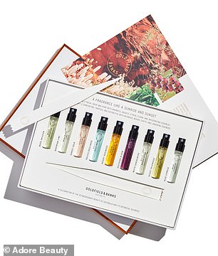 The discovery set contains nine perfumed bottles in sample size.