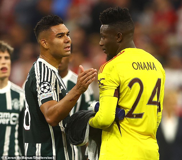 United goalkeeper Andre Onana was one of five players to receive the damning assessment
