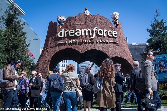 Dr.  Chopra was in town for the Dreamforce convention, hosted by Salesforce