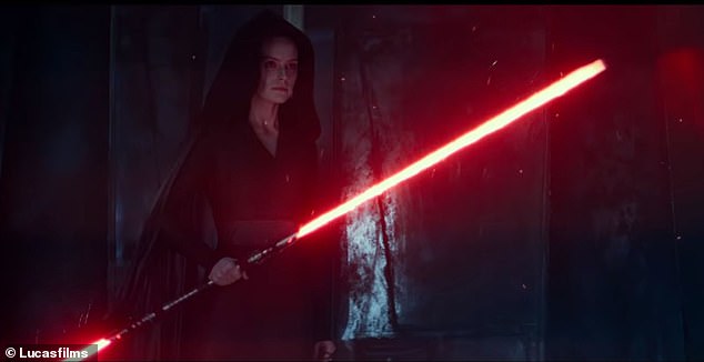 Similar: Pictured is a lightsaber in the movie Star Wars: The Rise Of Skywalker, released in 2019