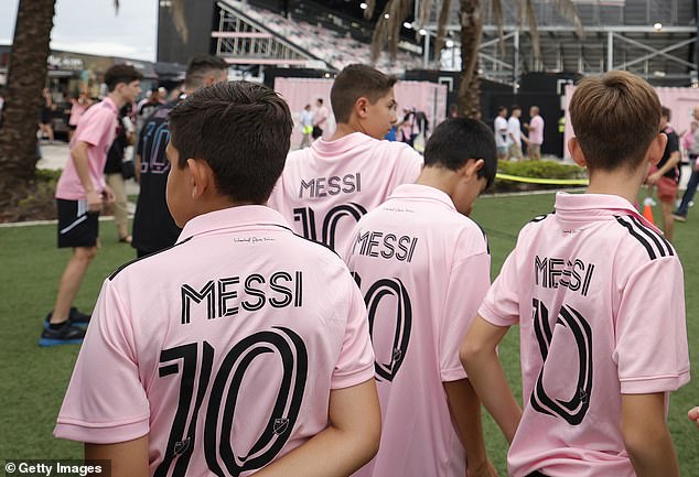 Every time Miami plays, the stadium is flooded with pink Messi shirts, worn by fans young and old