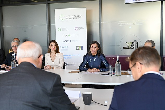 Queen Letizia, honorary president of the Spanish Association Against Cancer (AECC) and its scientific foundation, visited the offices at Redman Place, Stratford, to recognize and celebrate the charity's international relationships in cancer research.