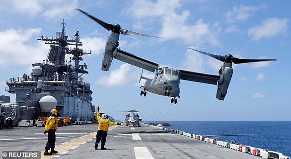 Last year's Marine Rotation Force - Darwin was joined by ten MV-22B Osprey tilt-rotor aircraft used in training exercises with the Australian Defense Force
