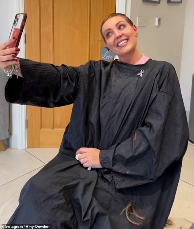 Inspiration: The dancer received a slew of touching messages from her followers and famous friends after losing much of her hair to chemotherapy