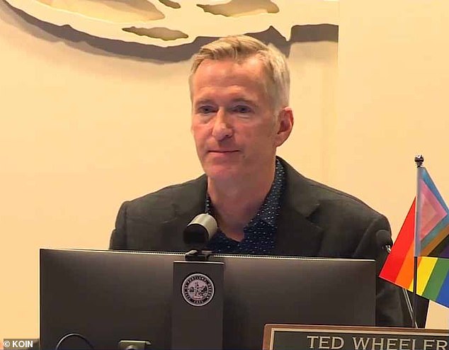 Portland Mayor Ted Wheeler (pictured) denied Nike when the company asked for more security to prevent the store from being brutally robbed on an ongoing basis