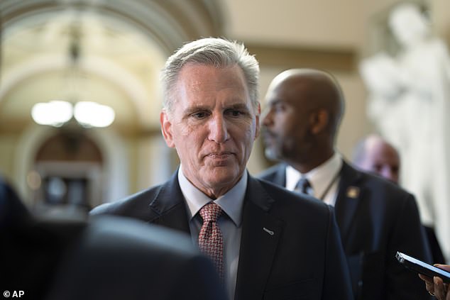 House Speaker Kevin McCarthy, R-California, is struggling to get votes even for a temporary measure to fund the government from his conference